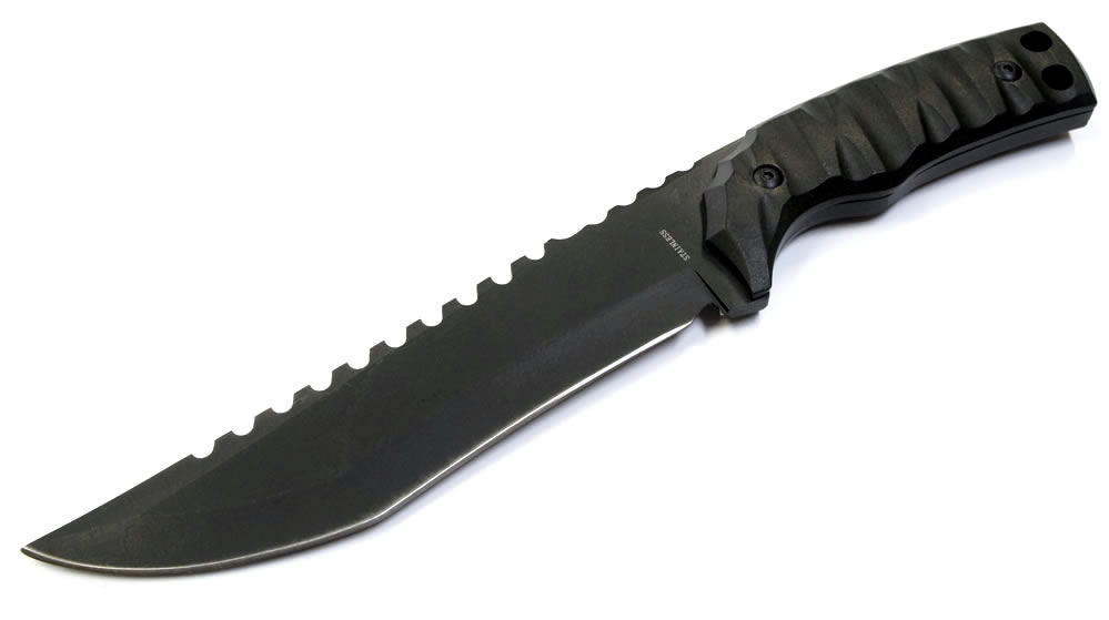 ハードブラックハンターフルタングナイフ