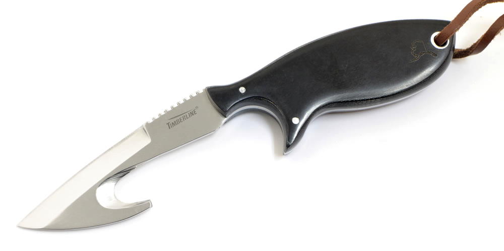 狩猟解体用腹裂きナイフ　ティムバーラインコマーナイフ1