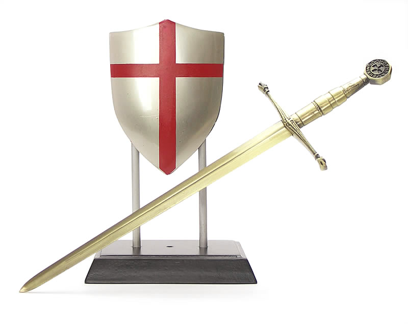 十字軍テンプル騎士団 盾＆ソード レターナイフ