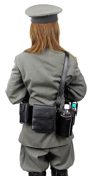 中国警察制式装備品　腰帯装備一式 革仕様