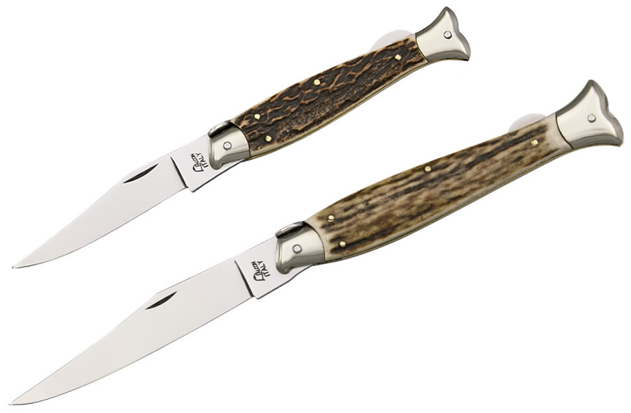 イタリア製ナイフ スタッグボーンスチレットナイフ