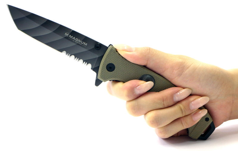 シェードタンハーフセレーションナイフ