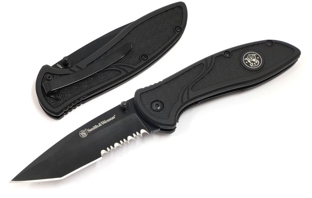 S＆W ブラックタントーEDCコンパニオンナイフ