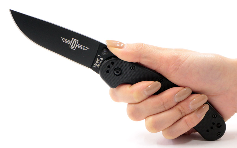 オンタリオモデル1　フルブラックナイフ