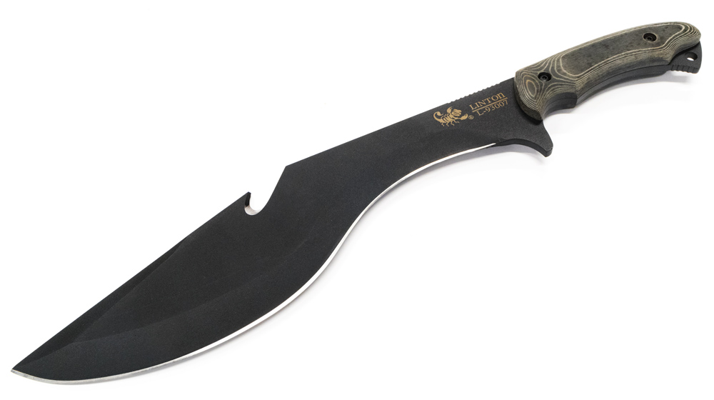 LINTON ブラック ククリマチェットナイフ
