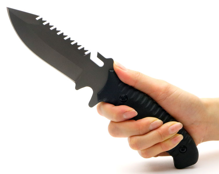S-TECタクティカルソーバックナイフ