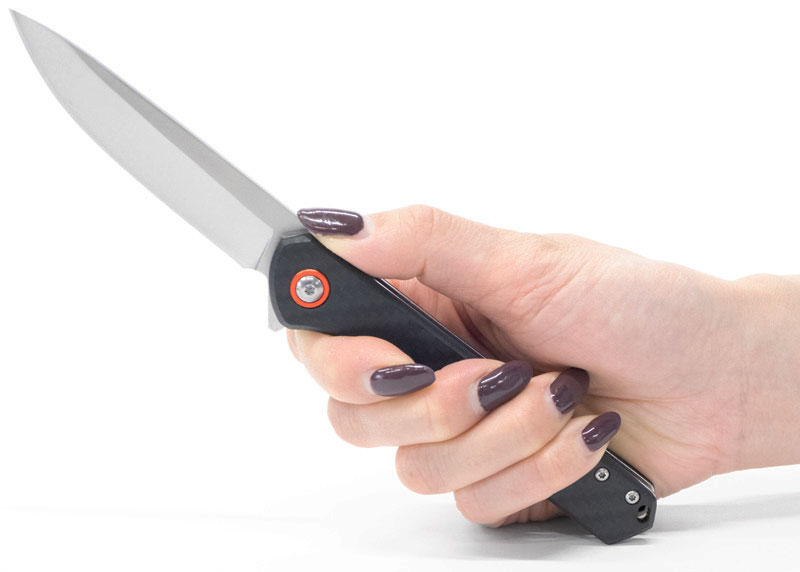 スリムカーボンフリッパーナイフ