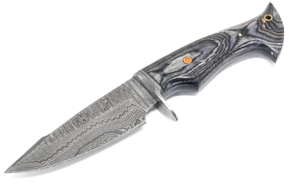 ピアポイントダマスカスブラックナイフ ピアポイントダマスカスブラックナイフ