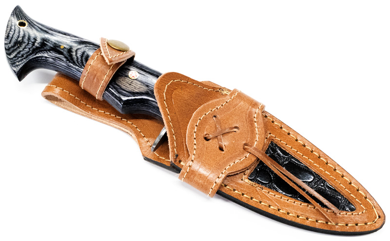 ピアポイントダマスカスブラックナイフ ピアポイントダマスカスブラックナイフ