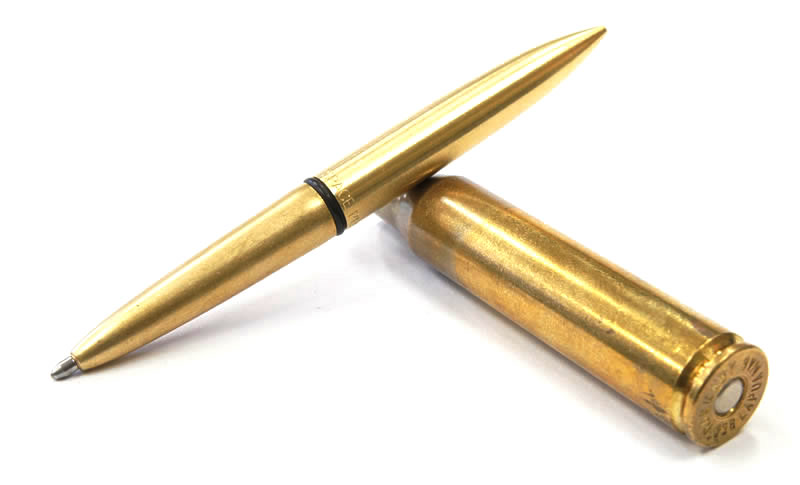 ライフル弾 実物使用済実弾薬莢ペン